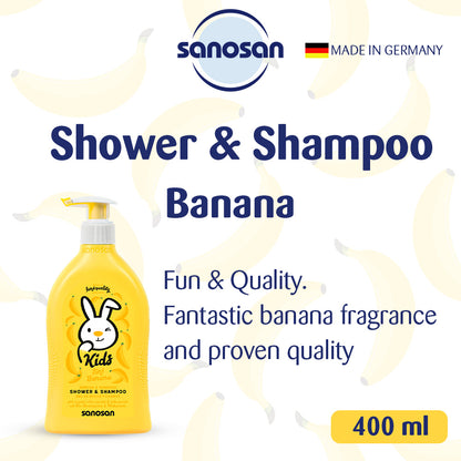 SANOSAN Kids Shower & Shampoo Banana