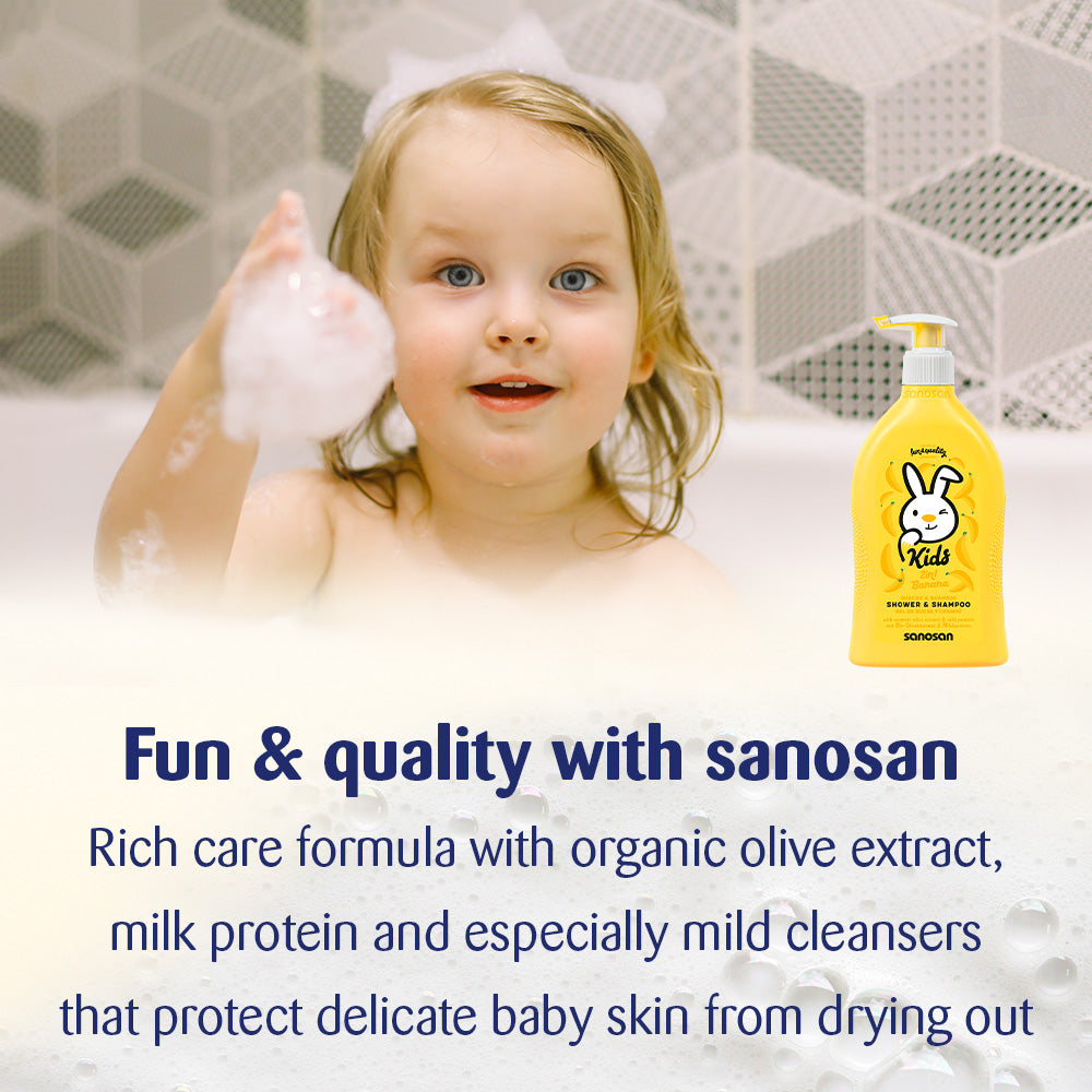 SANOSAN Kids Shower & Shampoo Banana