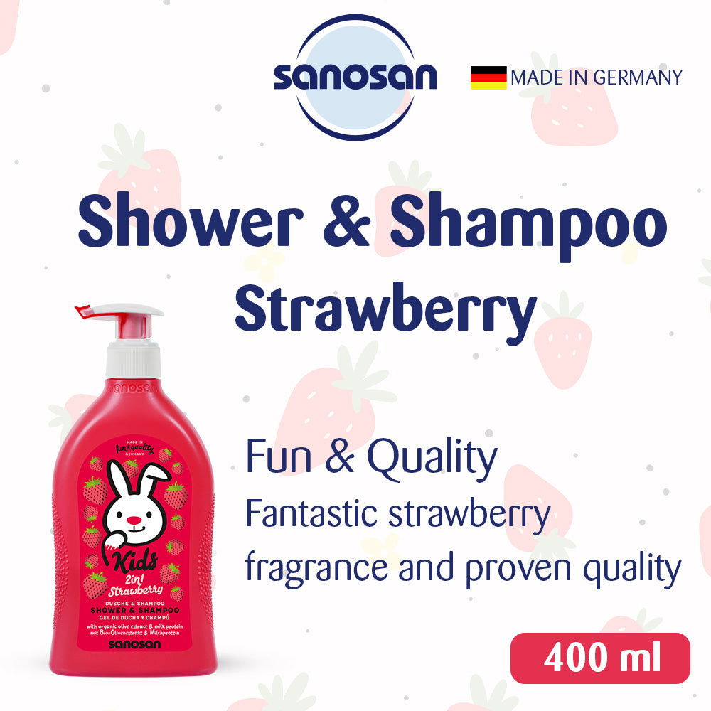 SANOSAN Kids Shower & Shampoo Strawberry