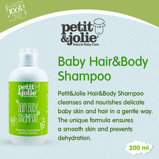 PETIT&JOLIE Baby Hair & Body Shampoo