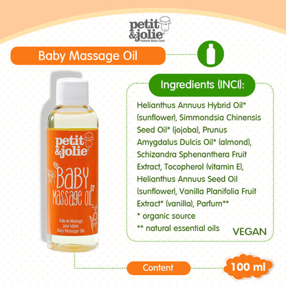 PETIT&JOLIE Baby Massage Oil