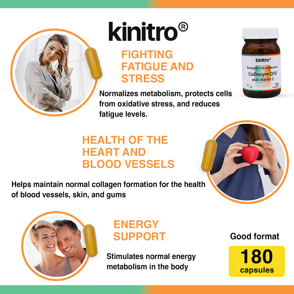 KINITRO Q10 Coenzym + Vitamin C capsules