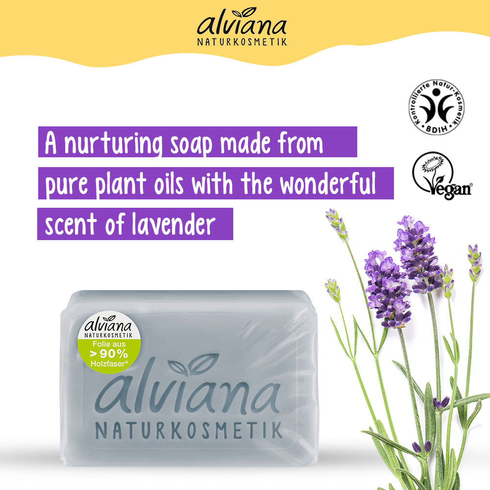 ALVIANA Plant Oil Soap Lavender