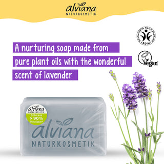 ALVIANA Plant Oil Soap Lavender, 100 g