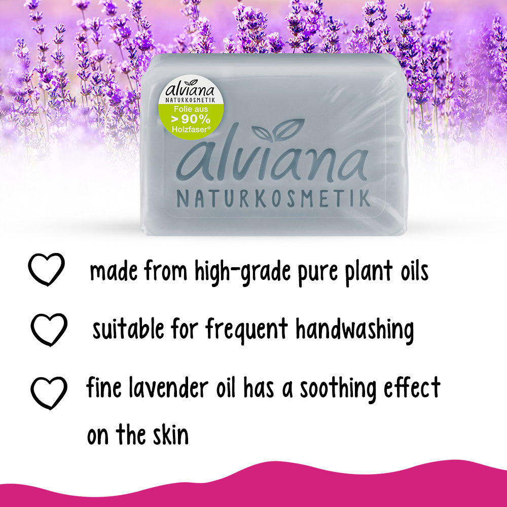 ALVIANA Plant Oil Soap Lavender