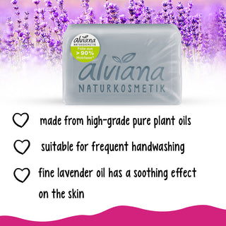 ALVIANA Plant Oil Soap Lavender, 100 g