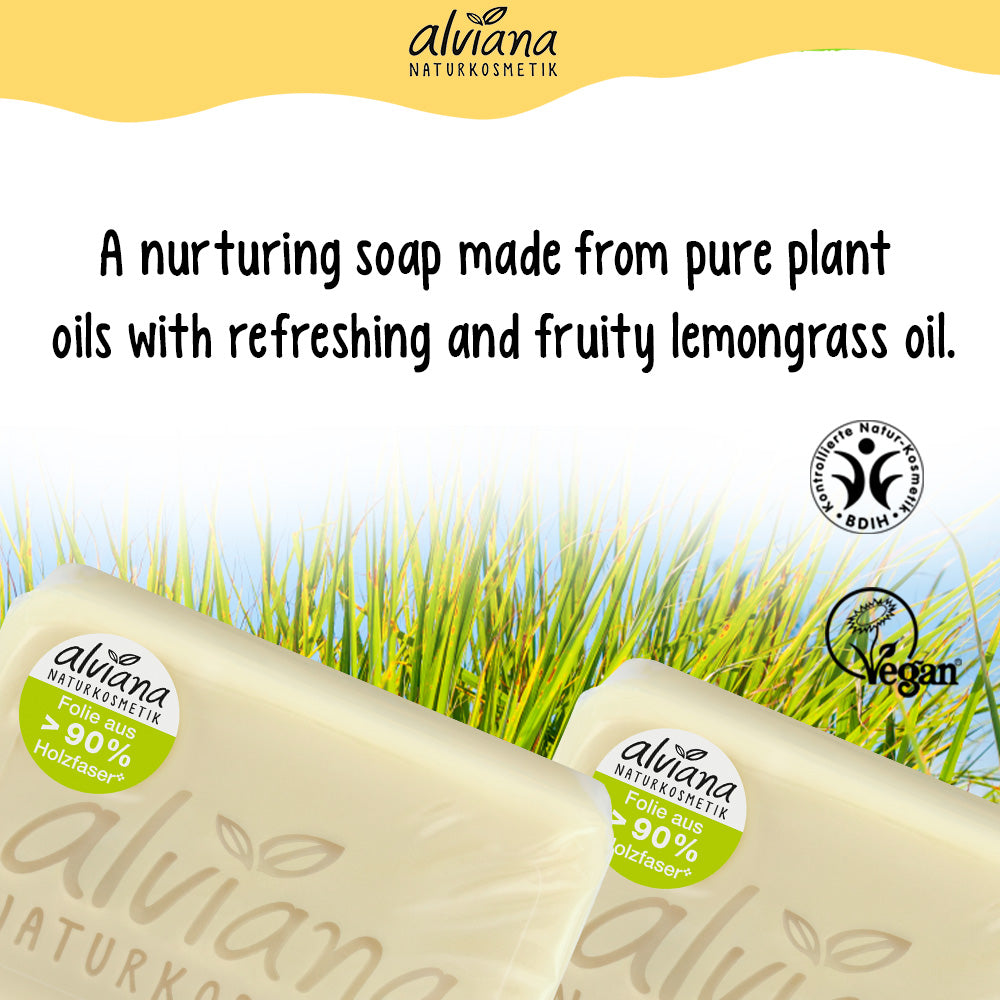 ALVIANA Plant Oil Soap Lemongrass