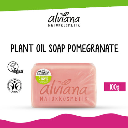 ALVIANA Plant Oil Soap Pomegranate