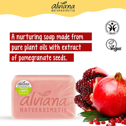 ALVIANA Plant Oil Soap Pomegranate