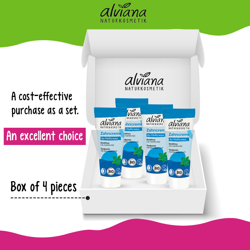 ALVIANA Toothpaste with organic peppermint