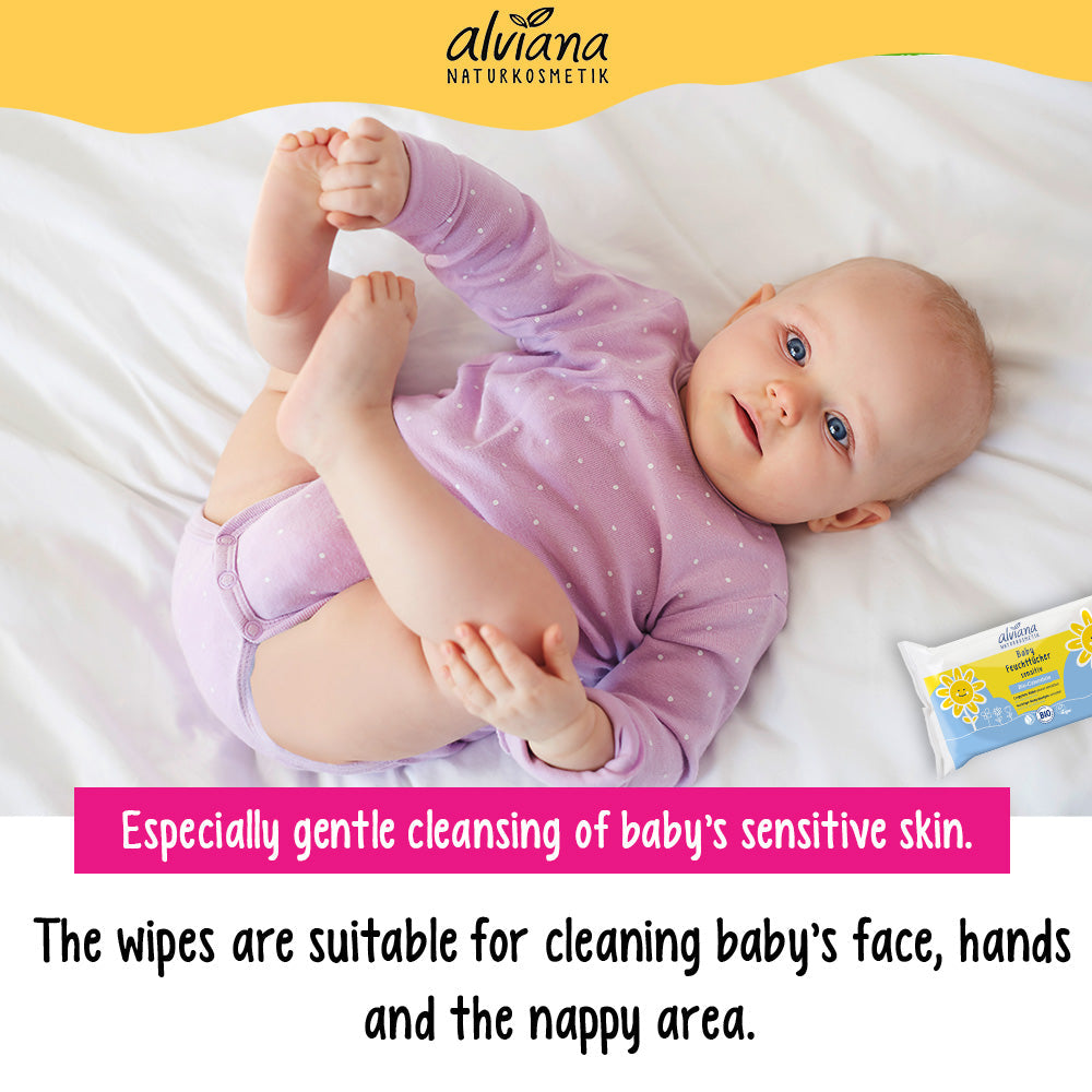 ALVIANA Baby Cleansing Wipes, 48 st