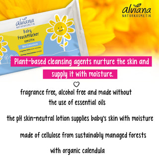 ALVIANA Baby Cleansing Wipes, 48 st