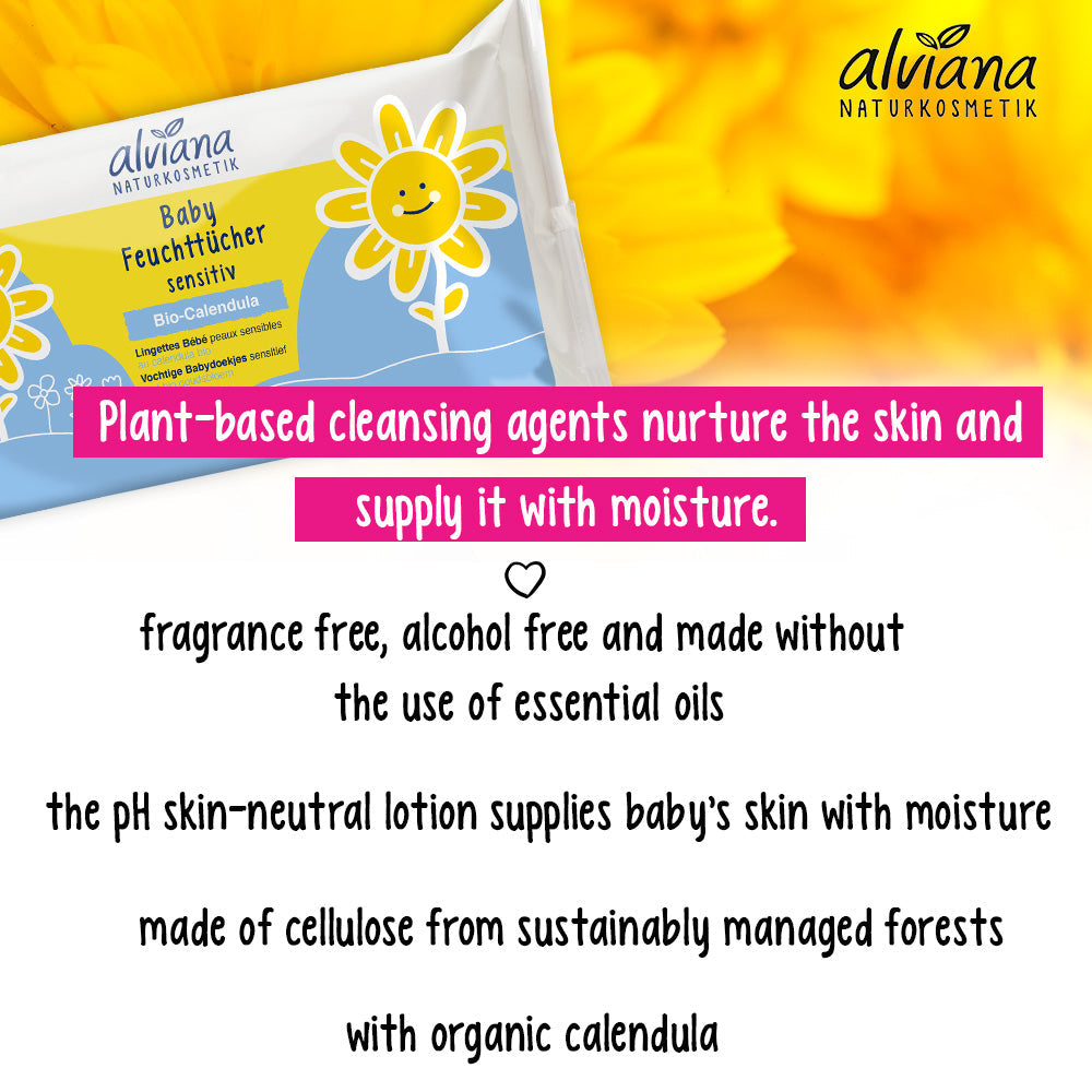 ALVIANA Baby Cleansing Wipes, 48 st