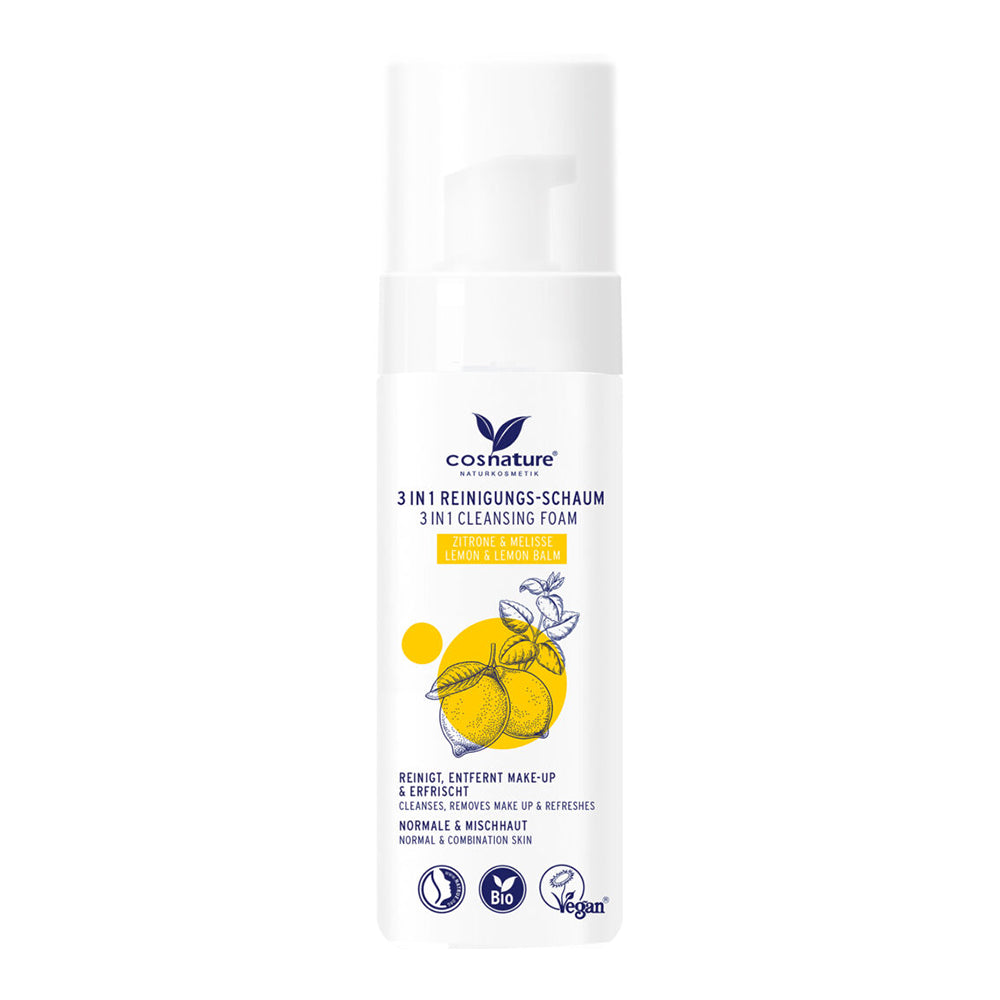 COSNATURE 3 in 1 Cleansing Foam Lemon & Lemon Balm