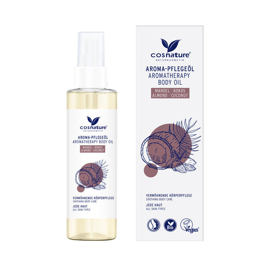 COSNATURE AROMATHERAPY BODY OIL ALMOND AND COCONUT