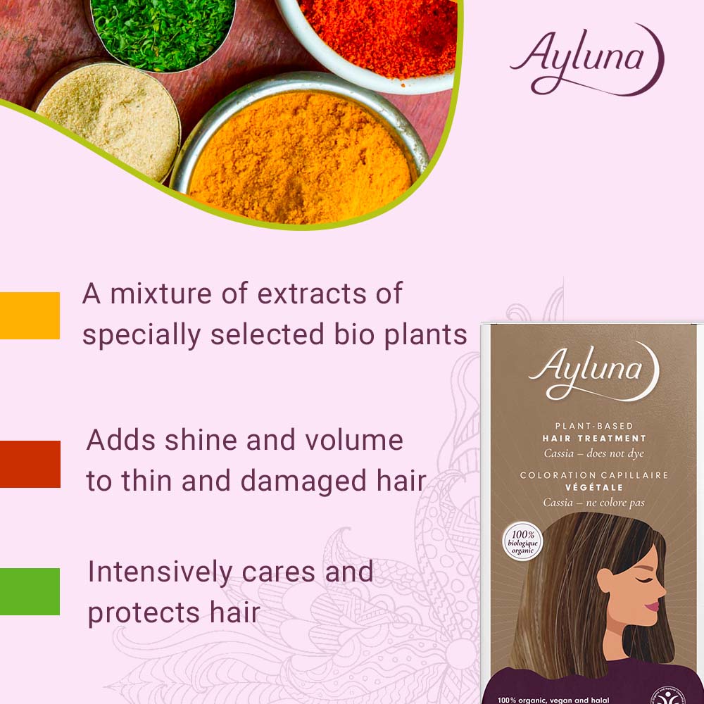 AYLUNA Plant-based hair treatment No. 10. Cassia