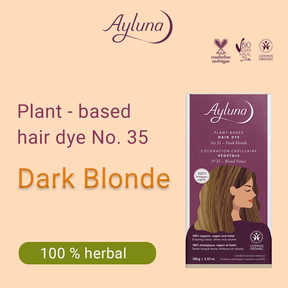 AYLUNA Plant-Based Hair Dye No. 35. Dark Blonde