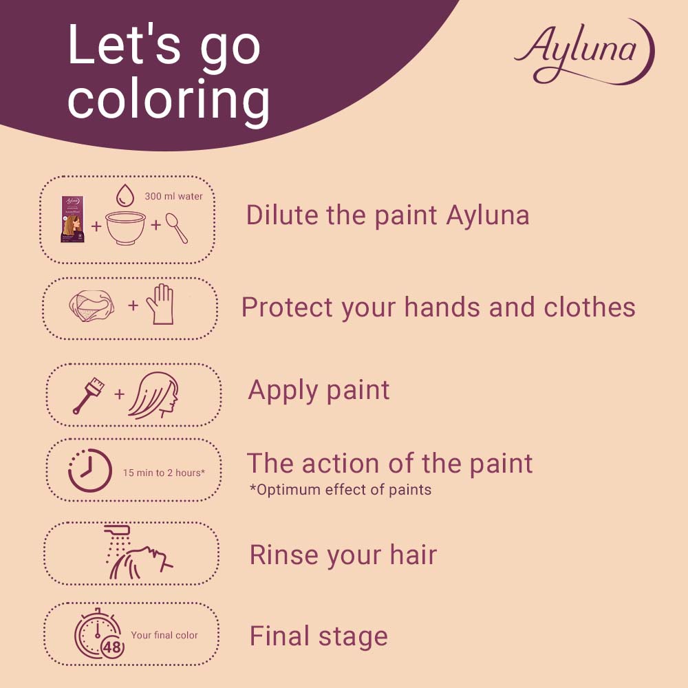 AYLUNA Plant-Based Hair Dye No. 35. Dark Blonde