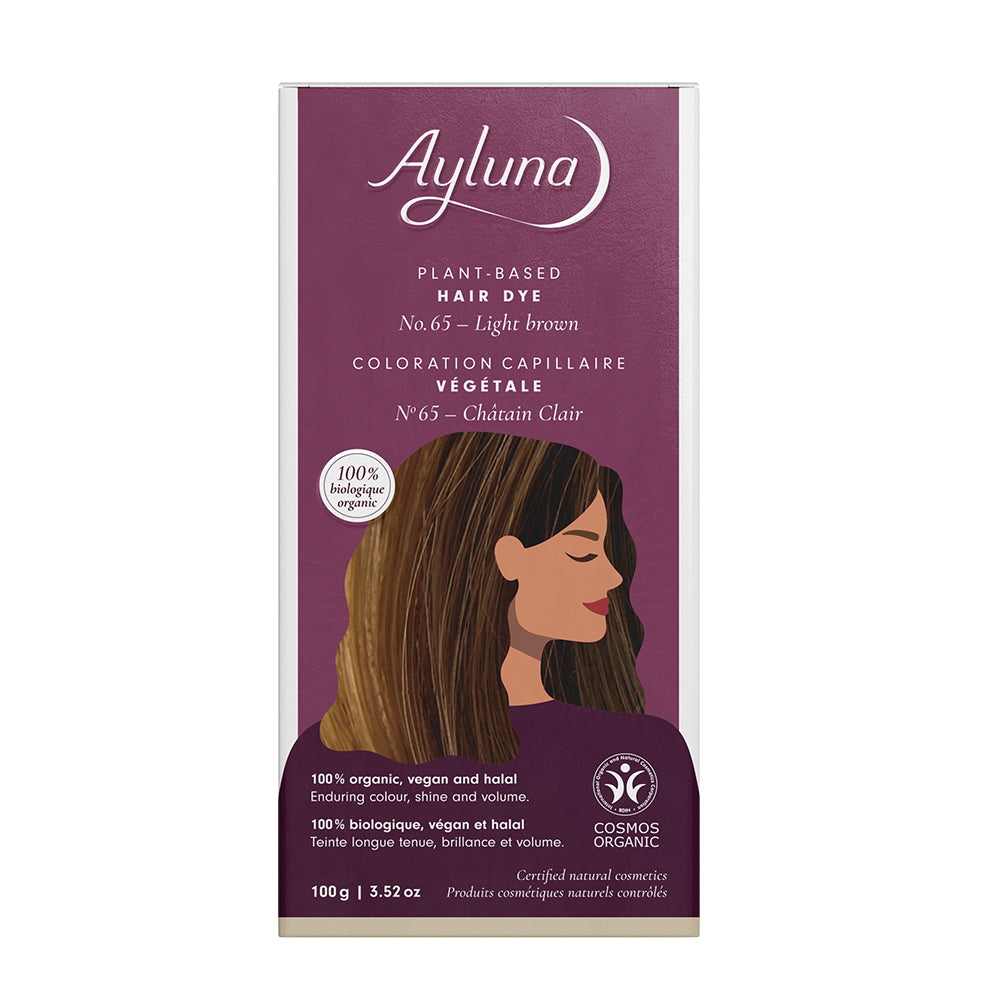 AYLUNA Plant-Based Hair Dye No. 65. Light Brown