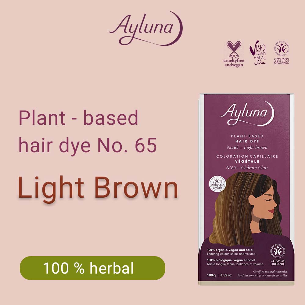 AYLUNA Plant-Based Hair Dye No. 65. Light Brown