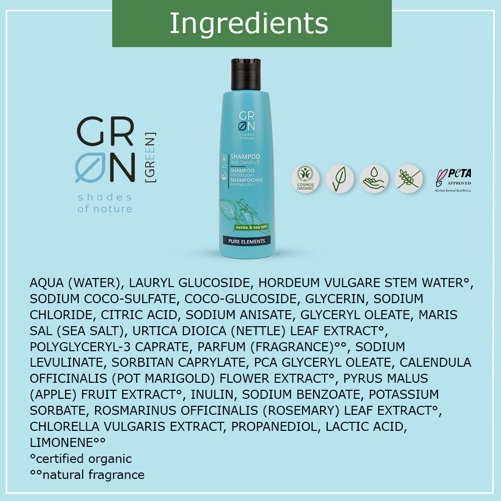 GRN Anti-Dandruff Shampoo Nettle & Sea Salt