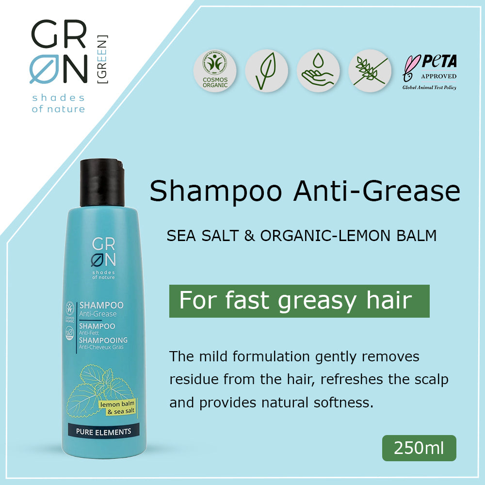 GRN Anti-Grease Shampoo Lemon Balm & Sea Salt