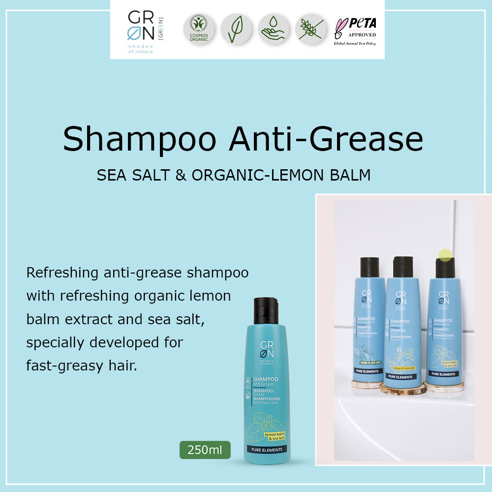 GRN Anti-Grease Shampoo Lemon Balm & Sea Salt