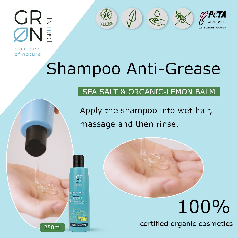 GRN Anti-Grease Shampoo Lemon Balm & Sea Salt