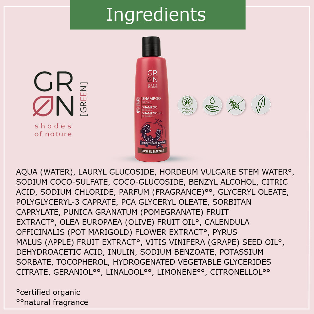 GRN Repair Shampoo Pomegranate & Olive