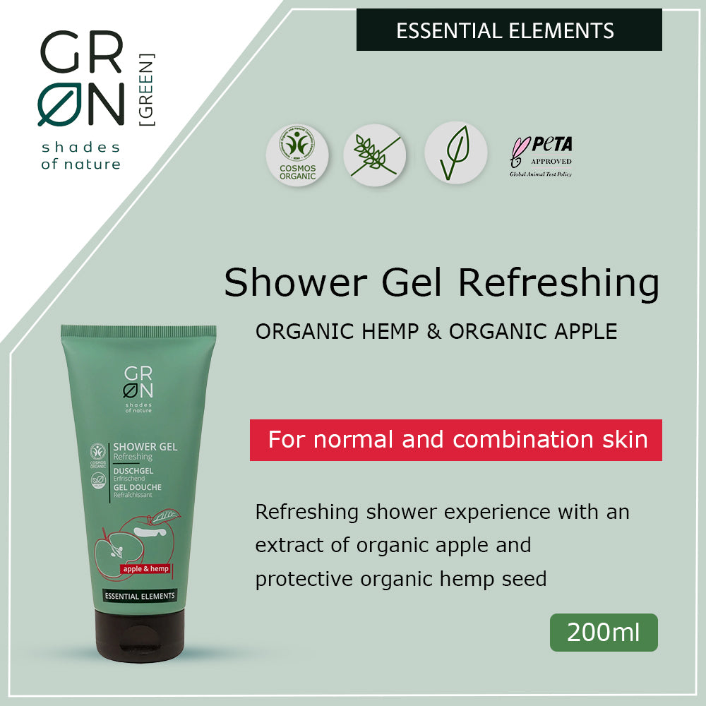 GRN Refreshing Shower Gel Apple & Hemp