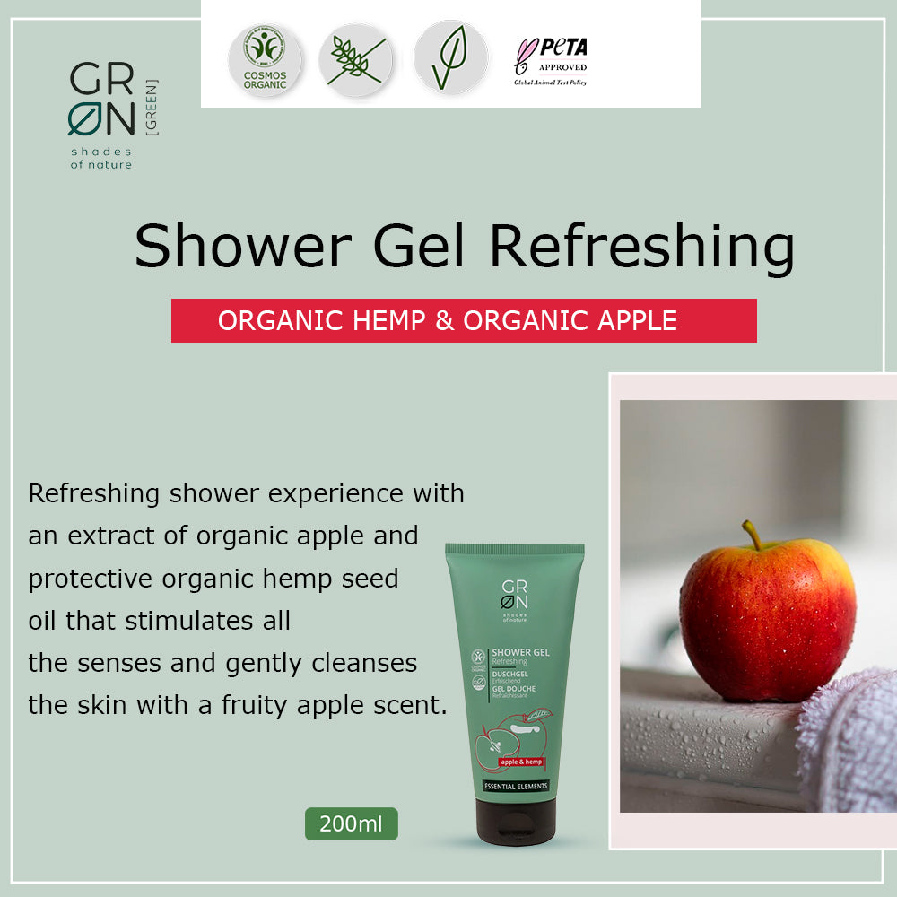 GRN Refreshing Shower Gel Apple & Hemp