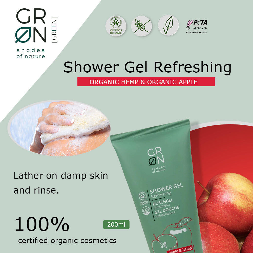 GRN Refreshing Shower Gel Apple & Hemp