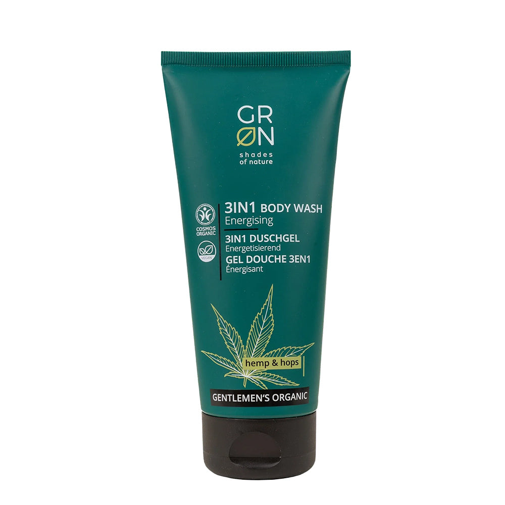 GRN 3in1 Body Wash Energising Hemp & Hops