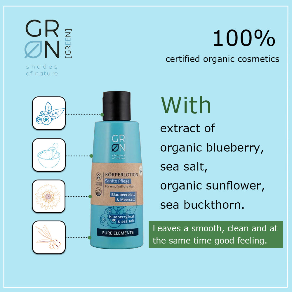 GRN Body Lotion Gentle Care Blueberry Leaf & Sea Salt