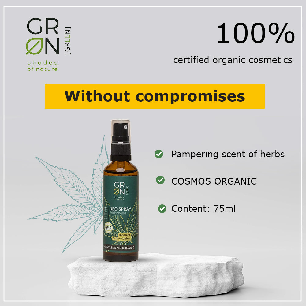 GRN Gentlemen's Organic Deo Spray Hemp & Hops