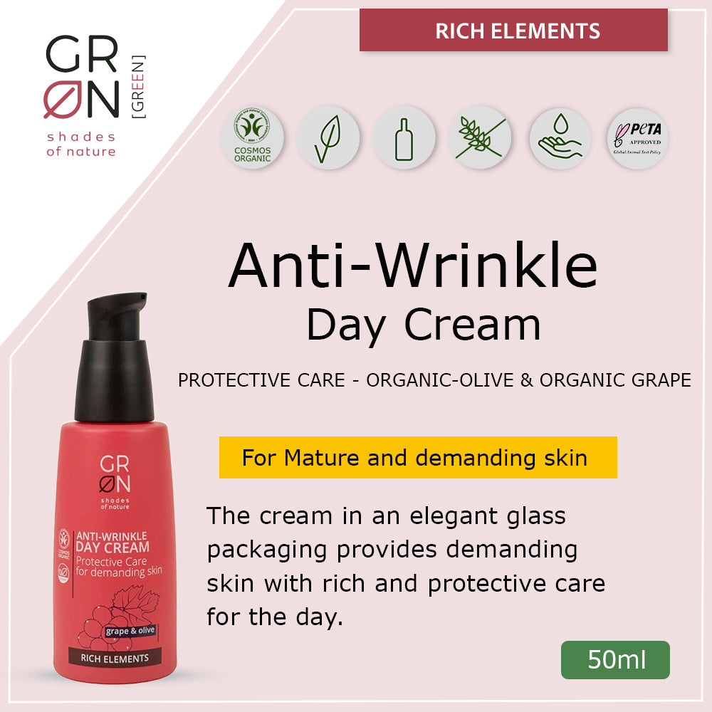 GRN Anti-Wrinkle Day Cream Protective Care Grape & Olive