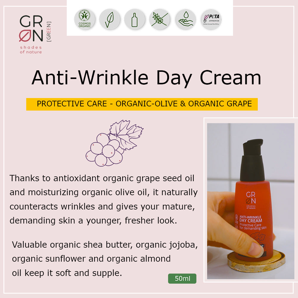 GRN Anti-Wrinkle Day Cream Protective Care Grape & Olive