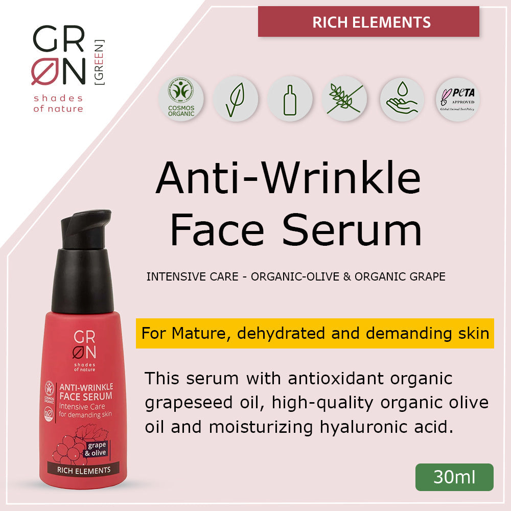 GRN Anti-Wrinkle Face Serum Intensive Care Grape & Olive