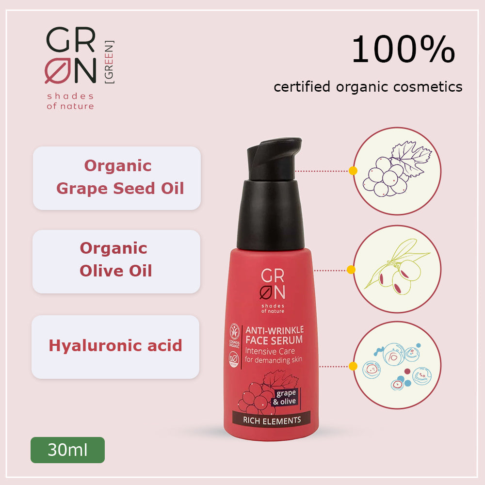 GRN Anti-Wrinkle Face Serum Intensive Care Grape & Olive