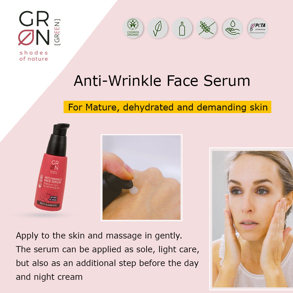 GRN Anti-Wrinkle Face Serum Intensive Care Grape & Olive