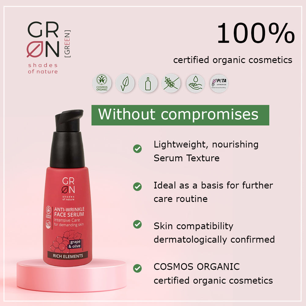 GRN Anti-Wrinkle Face Serum Intensive Care Grape & Olive