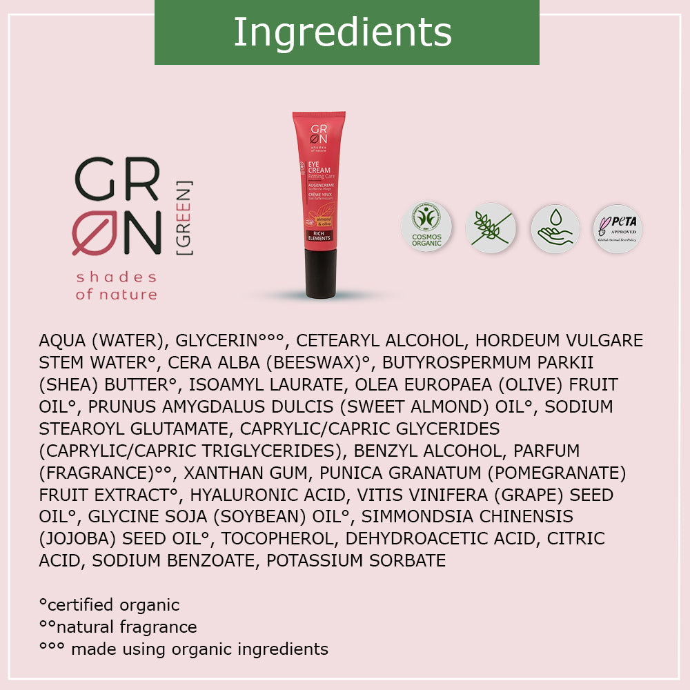 GRN Eye Cream Firming Care Almond & Olive