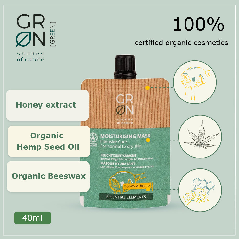 GRN Moisturising Mask Intensive Care Hemp & Honey