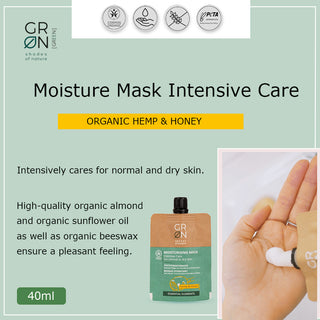 GRN Moisturising Mask Intensive Care Honey & Hemp