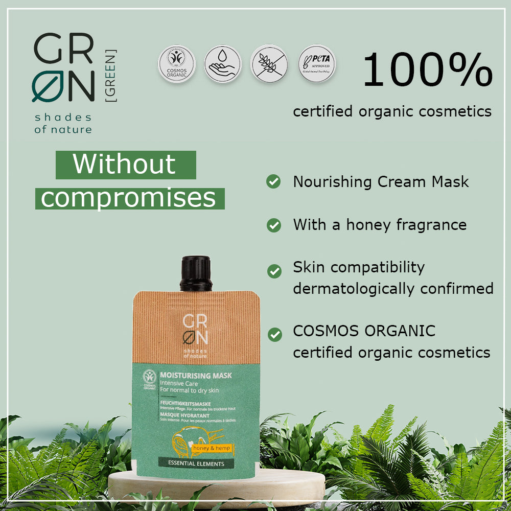 GRN Moisturising Mask Intensive Care Hemp & Honey