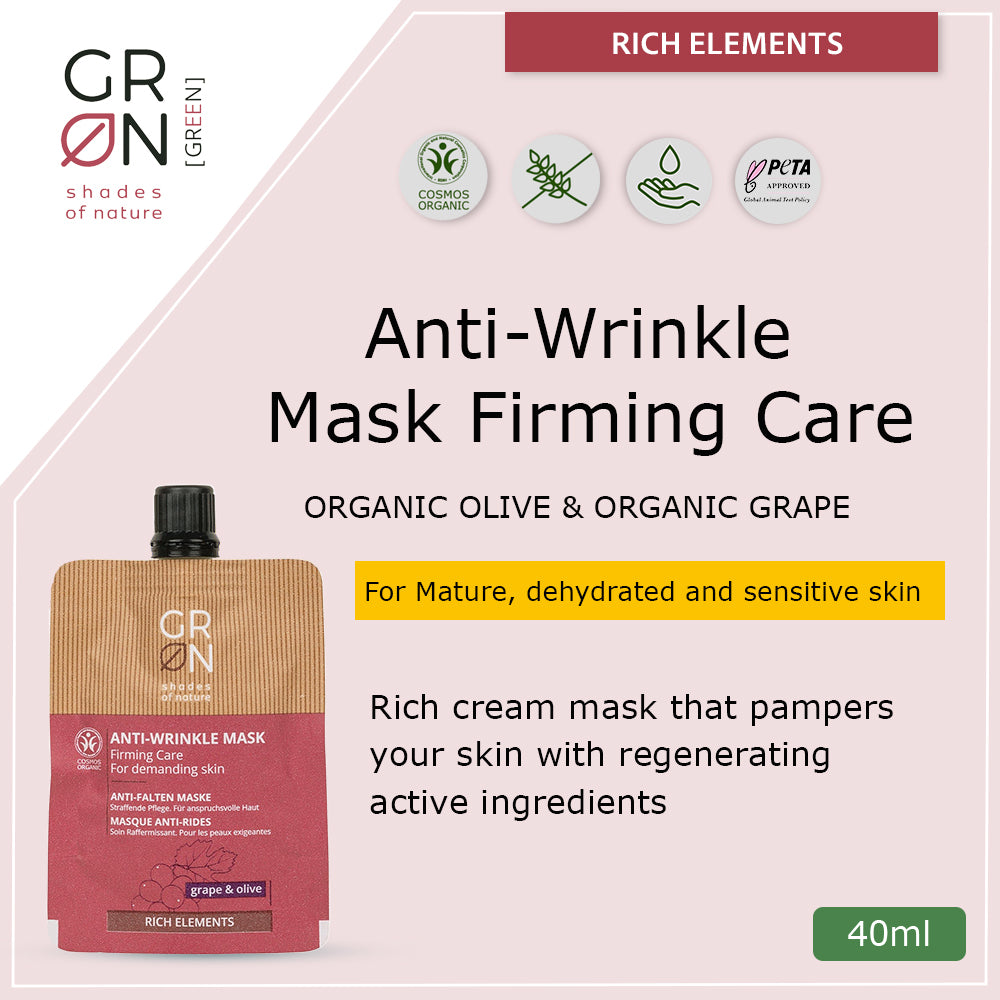 GRN Anti-Wrinkle Mask Firming Care Grape & Olive