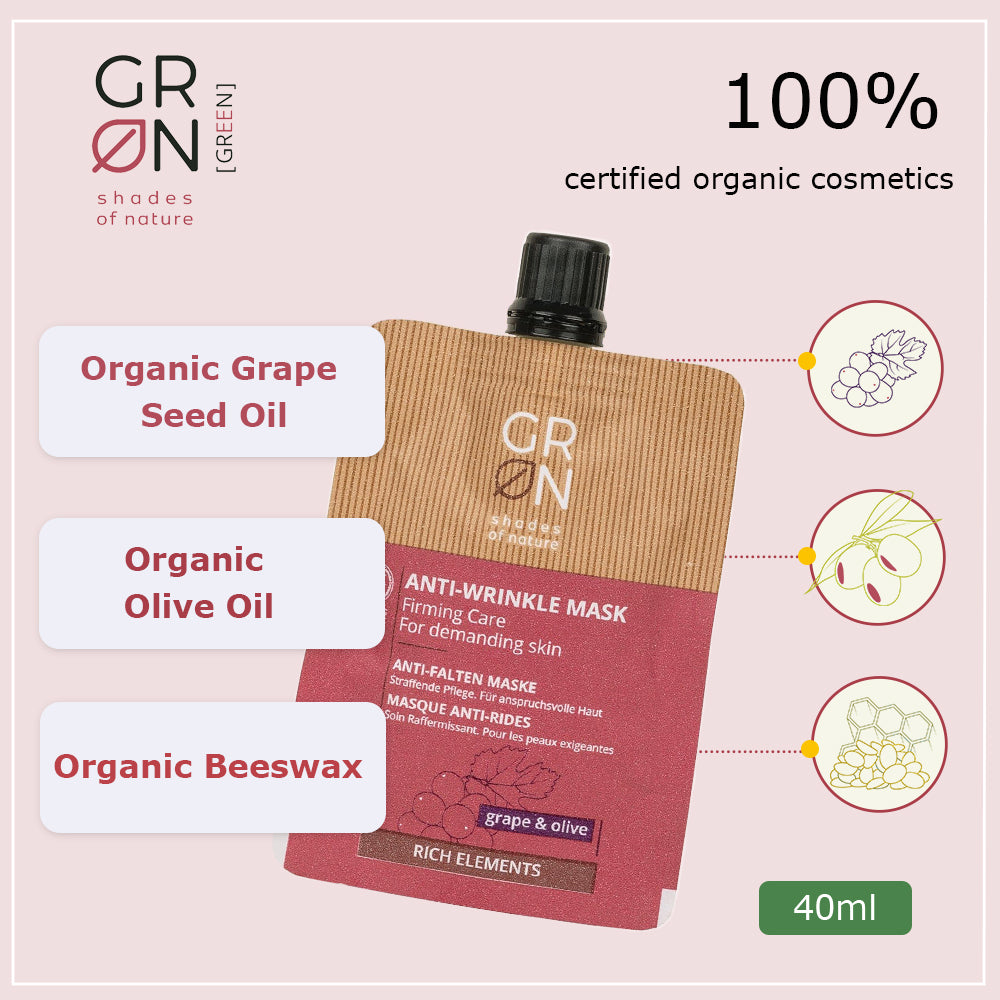 GRN Anti-Wrinkle Mask Firming Care Grape & Olive