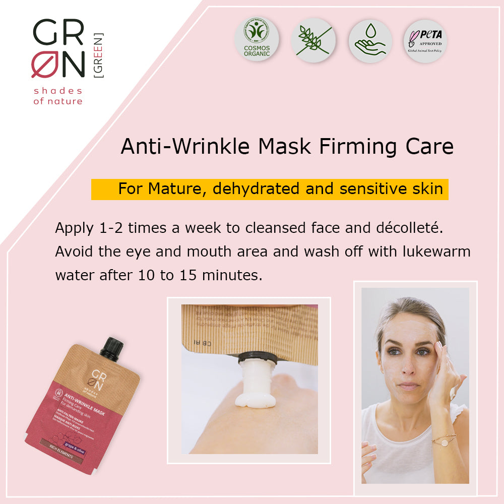 GRN Anti-Wrinkle Mask Firming Care Grape & Olive