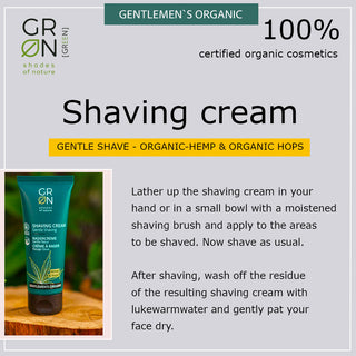 GRN Shaving Cream Gentle Shaving Hemp & Hops