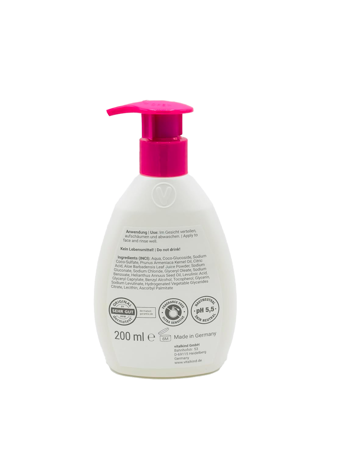 VITALKIND Girl Ultra Sensitive Face Wash, 200 ml